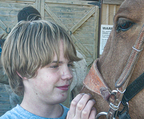 boy with horse